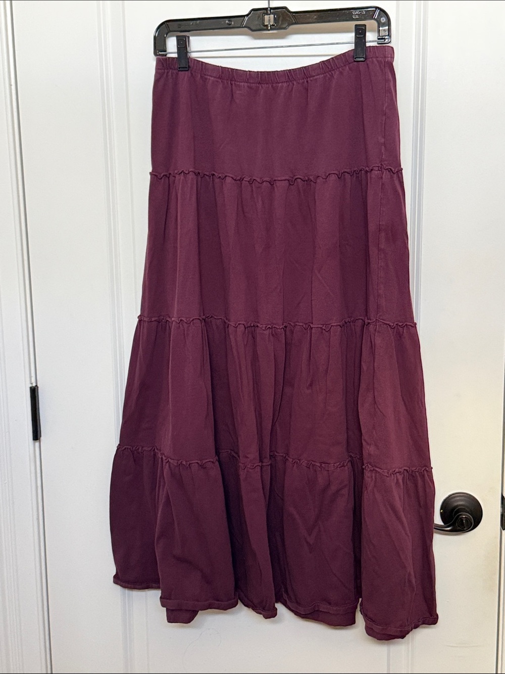 Purple J. Jill Plum S maxi skirt
